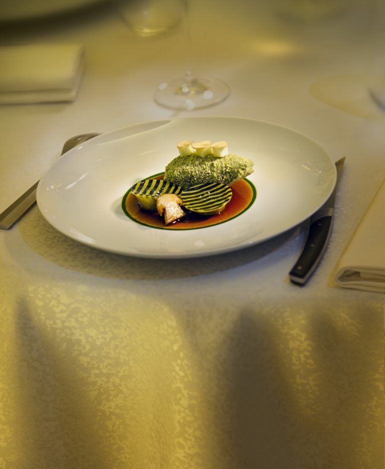 Pigeon ravioles cepes